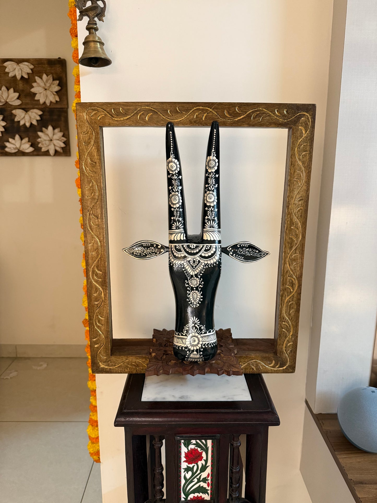 Kondapalli Doll - Adorned in a Wooden Window Shelf