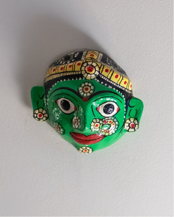 Pair of Mini Cherial Masks - Pink & Green