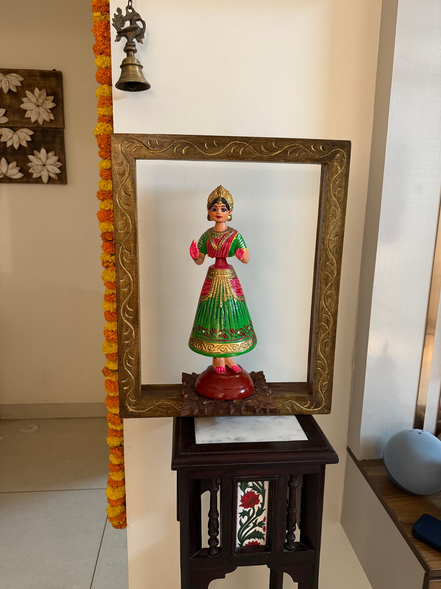 Kondapalli Doll - Adorned in a Wooden Window Shelf
