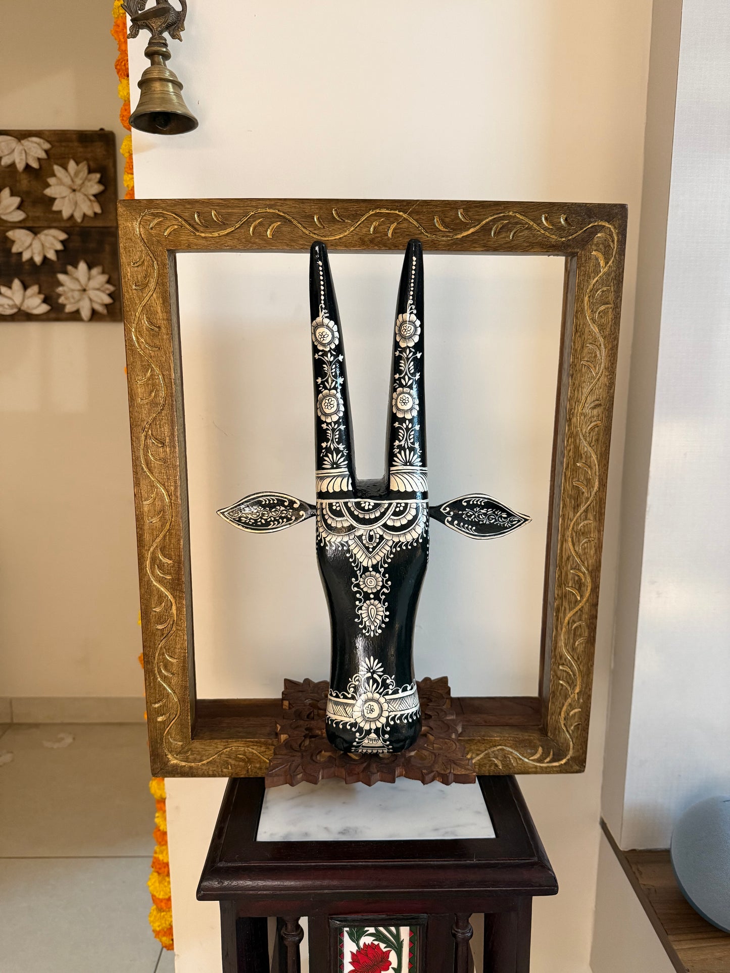 Kondapalli Doll - Adorned in a Wooden Window Shelf