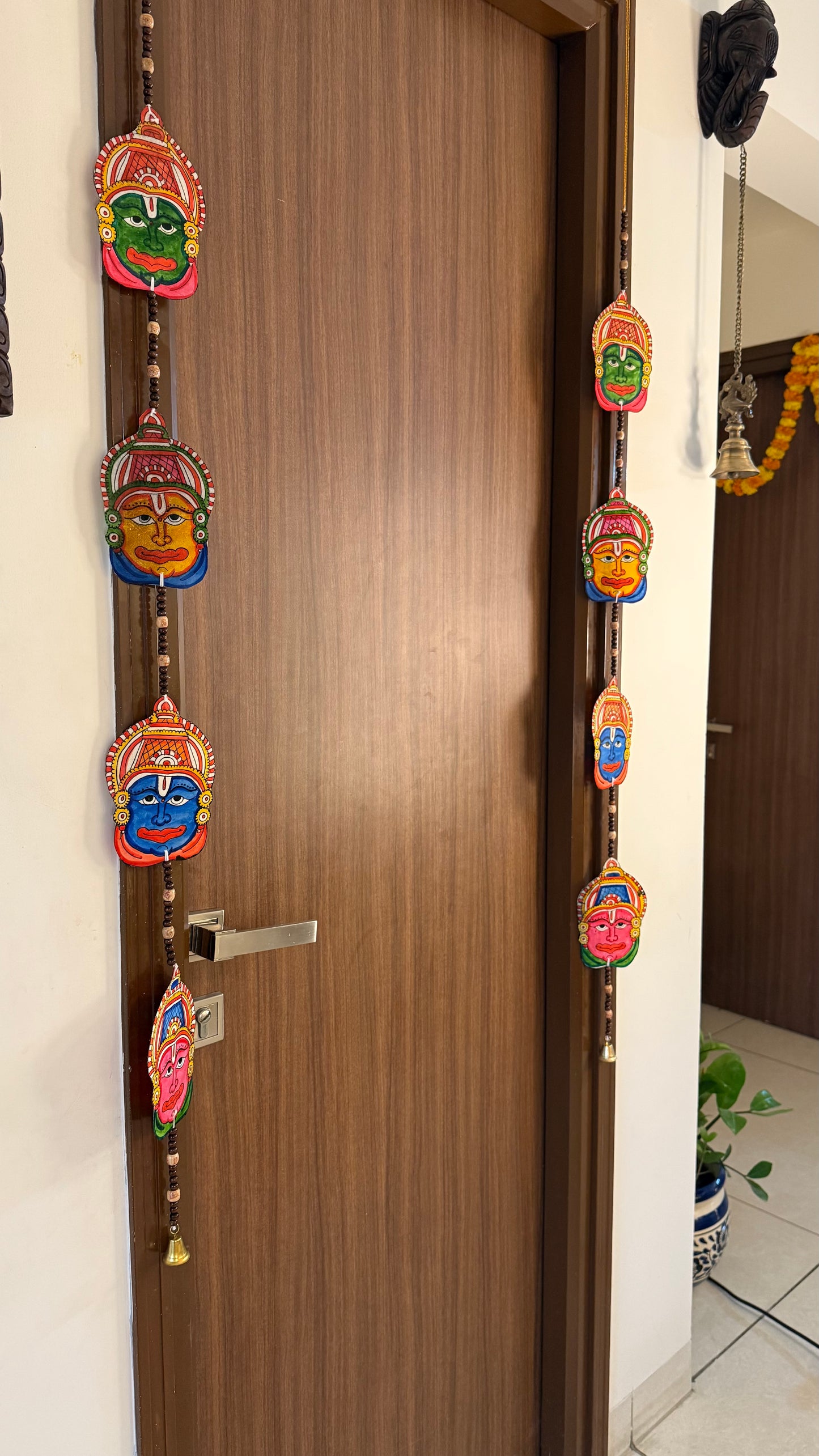 Tholu Bommalu - Kathakali - String Wall Hangings - Set of 2
