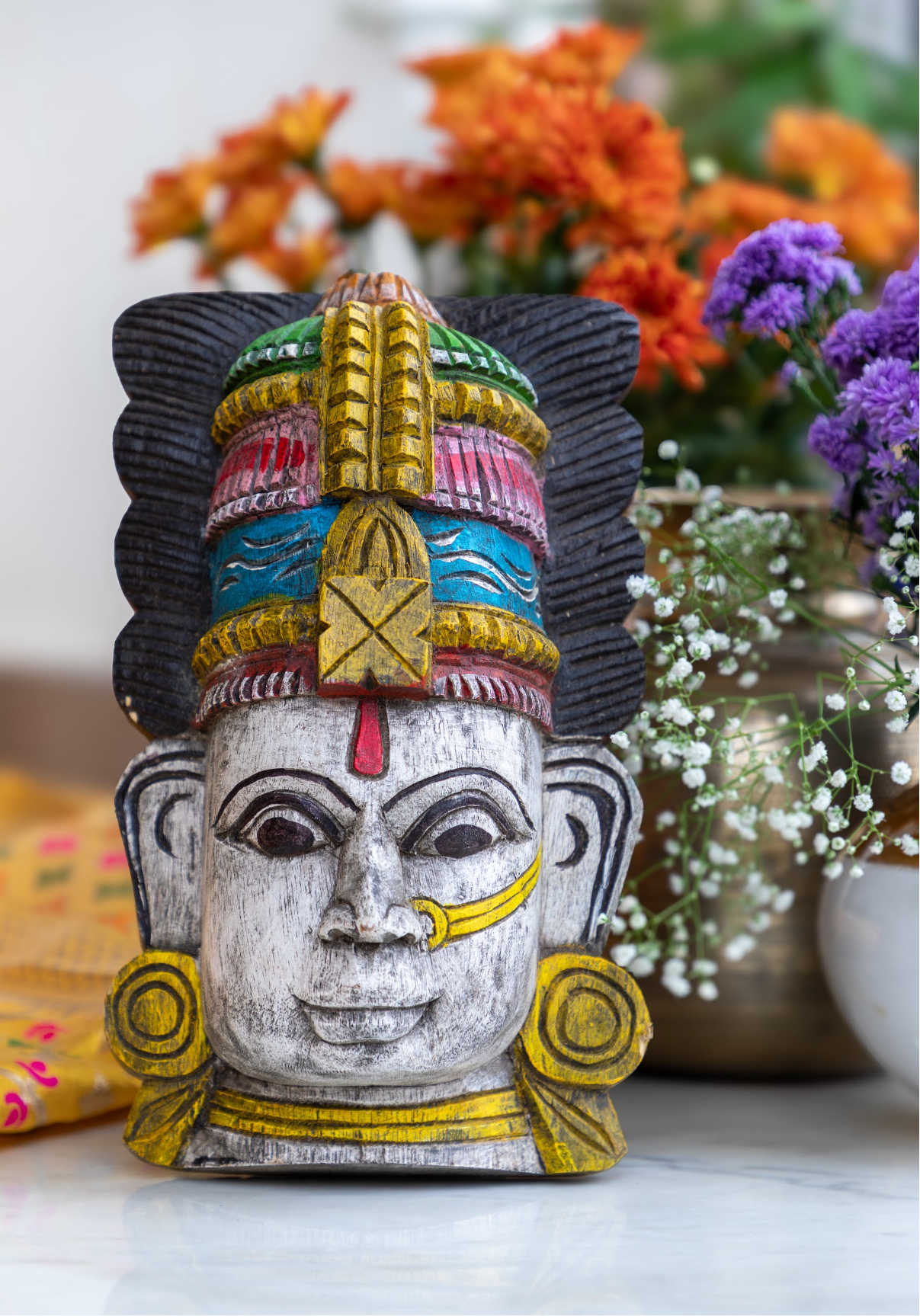 Hand Carved Wooden Mask