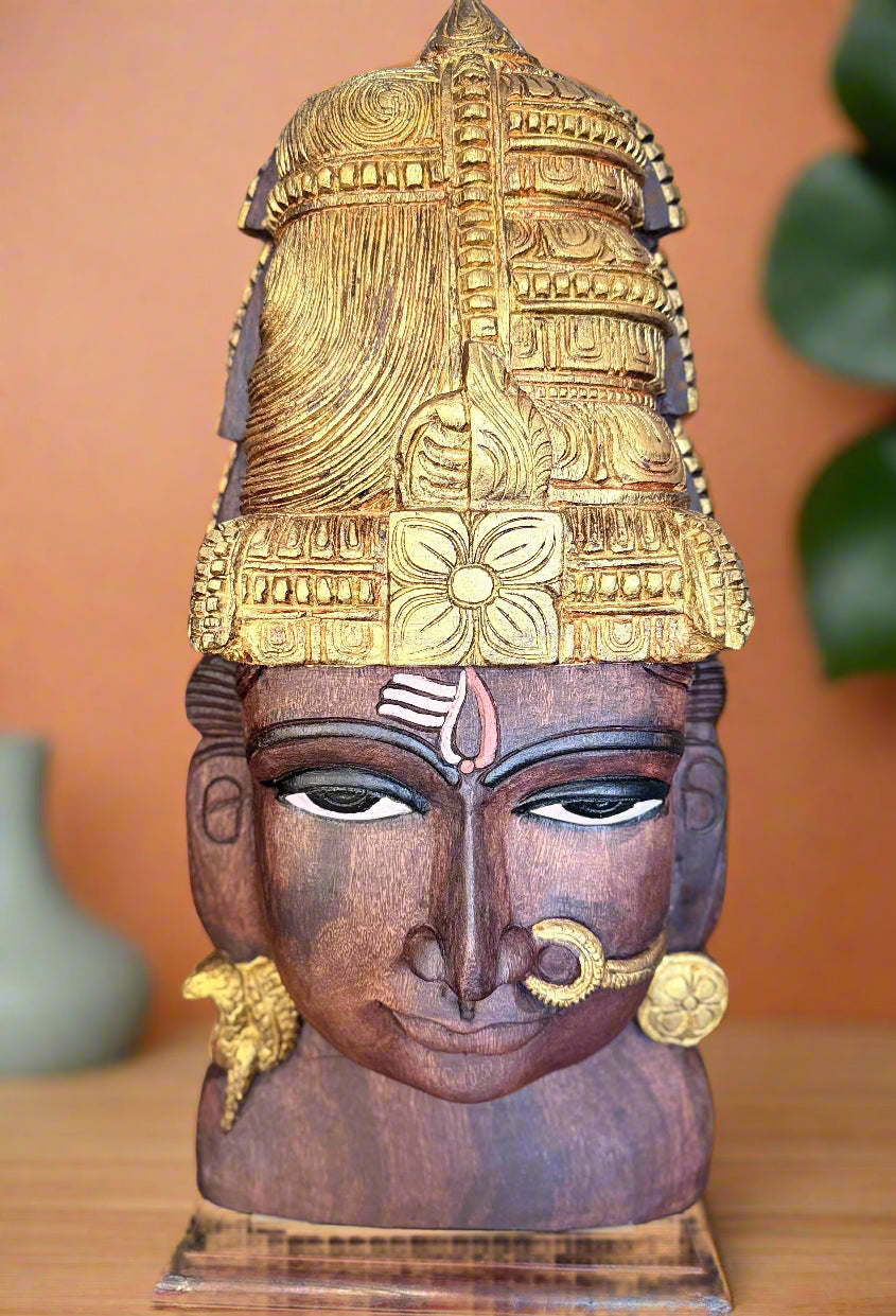 ArdhaNareeswara - 24" with Gold Detailing