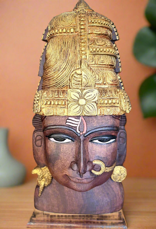 ArdhaNareeswara - 24" with Gold Detailing