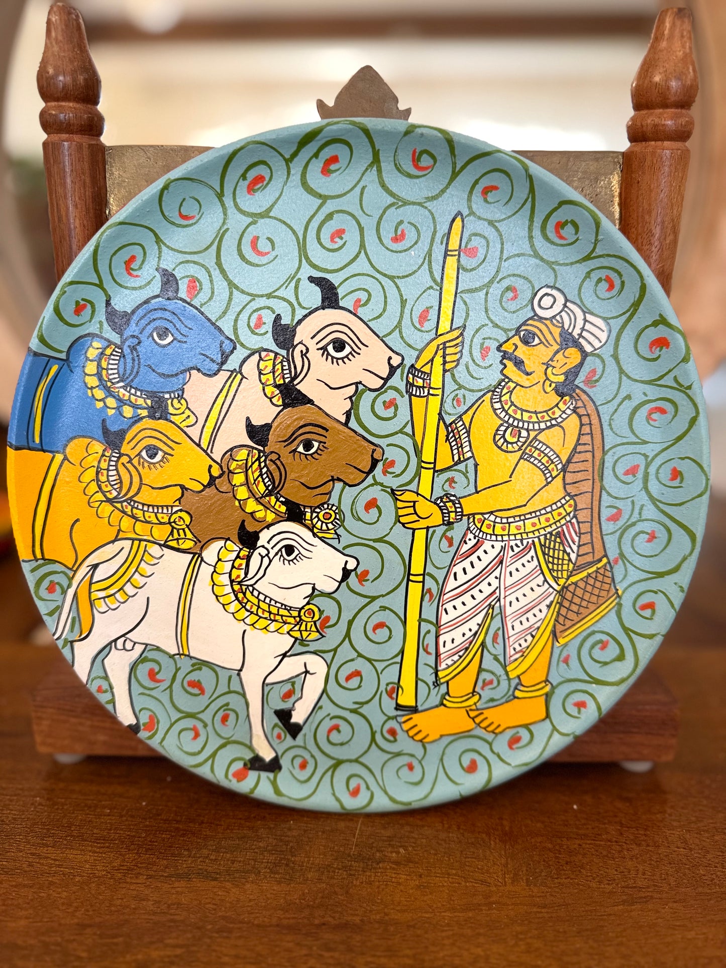 Cherial Wall Plate - Blue