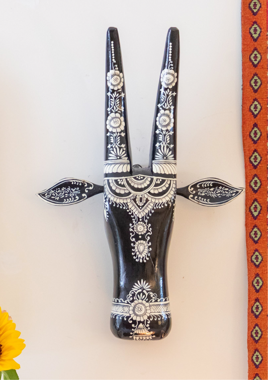 Hand Painted Cow Head - 18”