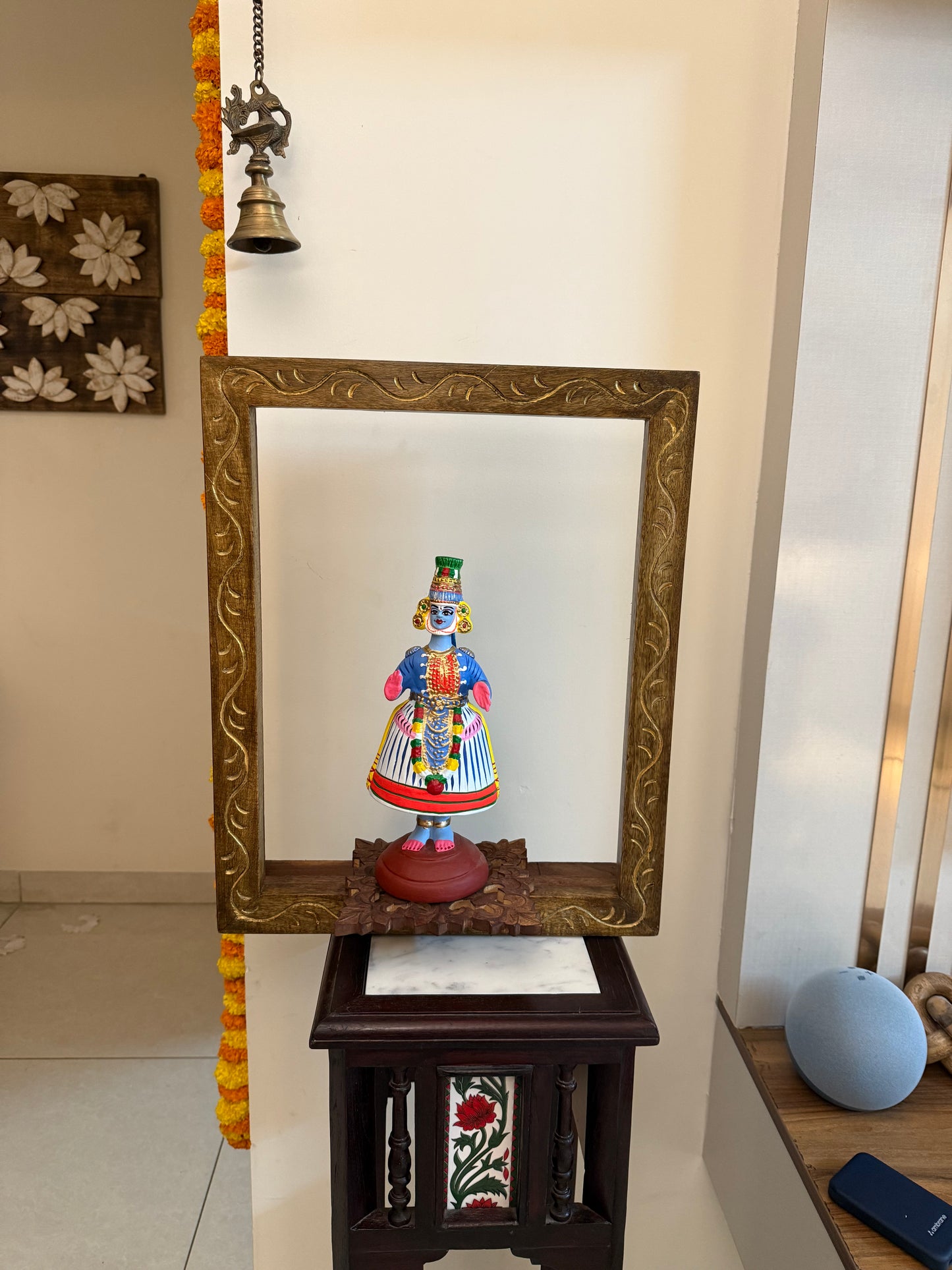 Kondapalli Doll - Adorned in a Wooden Window Shelf