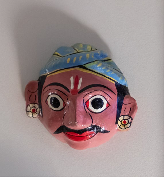 Pair of Mini Cherial Masks - Pink & Green