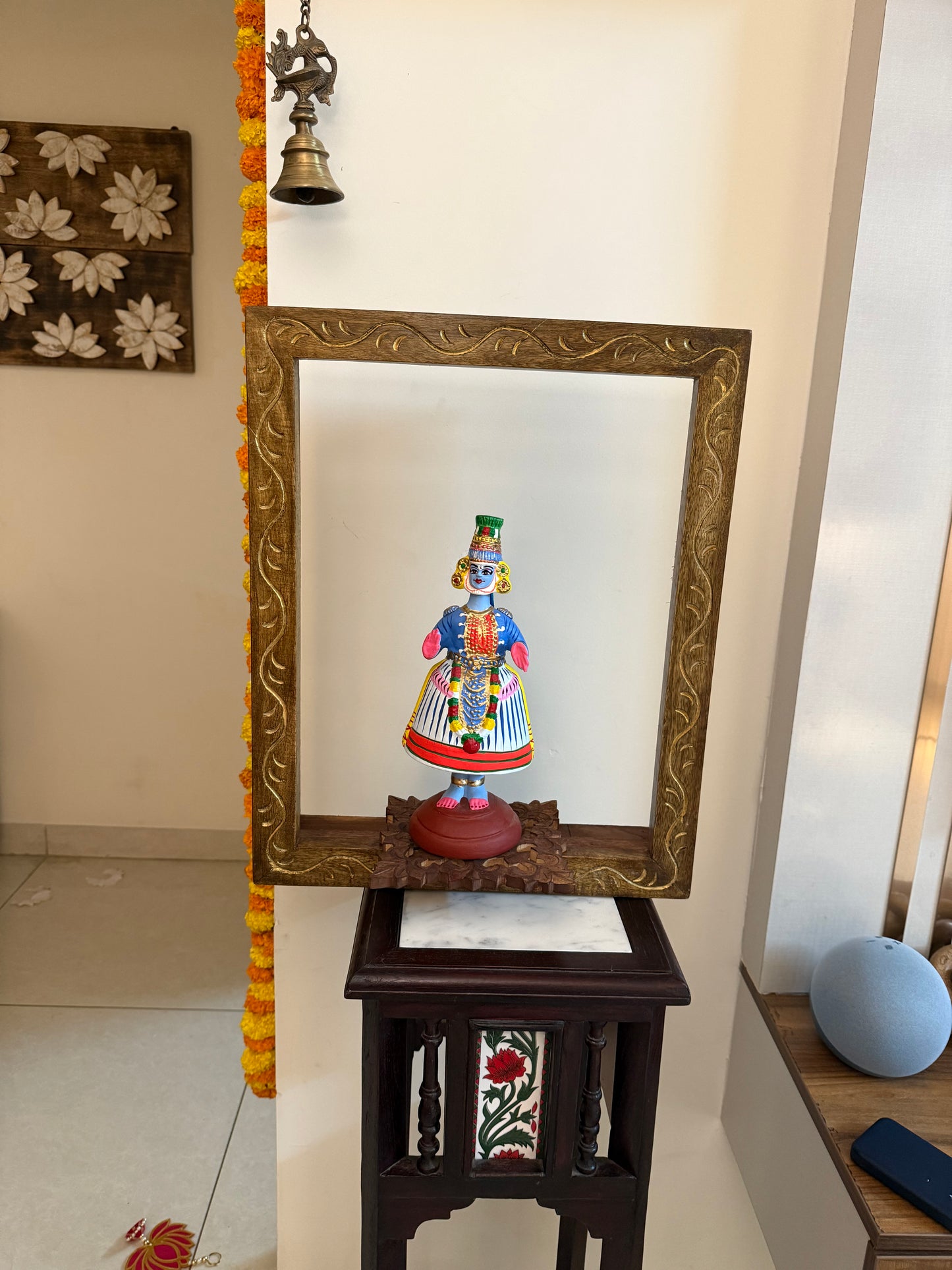 Kondapalli Doll - Adorned in a Wooden Window Shelf