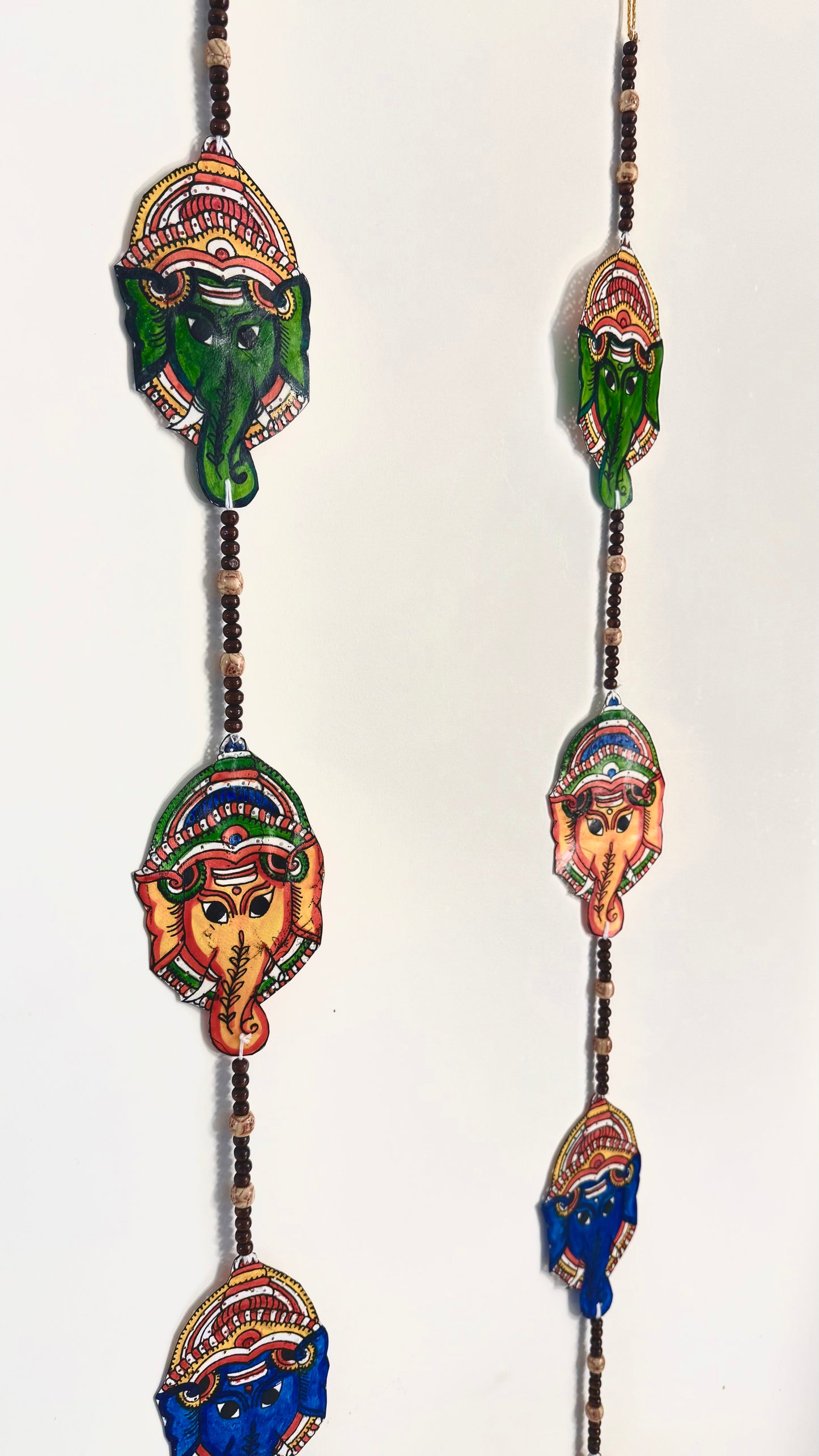 Tholu Bommalu - Ganesha - String Wall Hangings - Set of 2