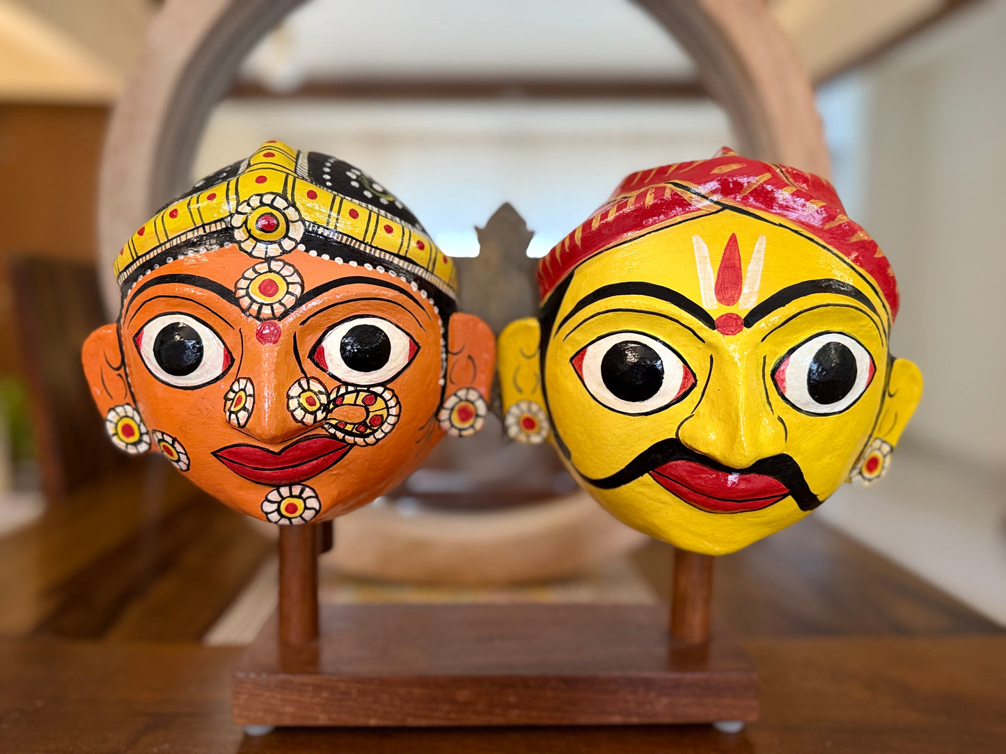 Pair of Cherial Masks - Orange