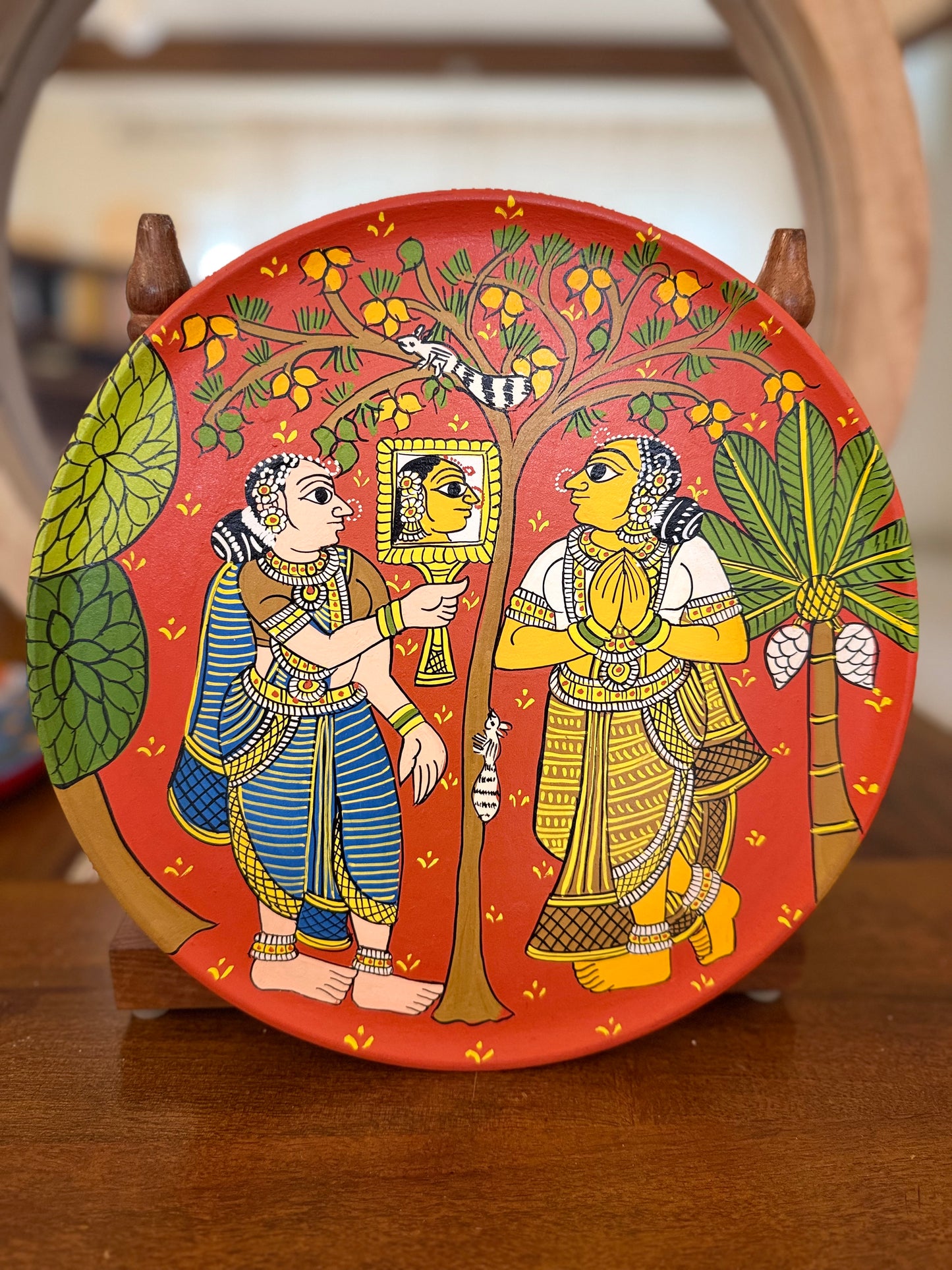 Wall Plate - Cherial - Women & Mirror