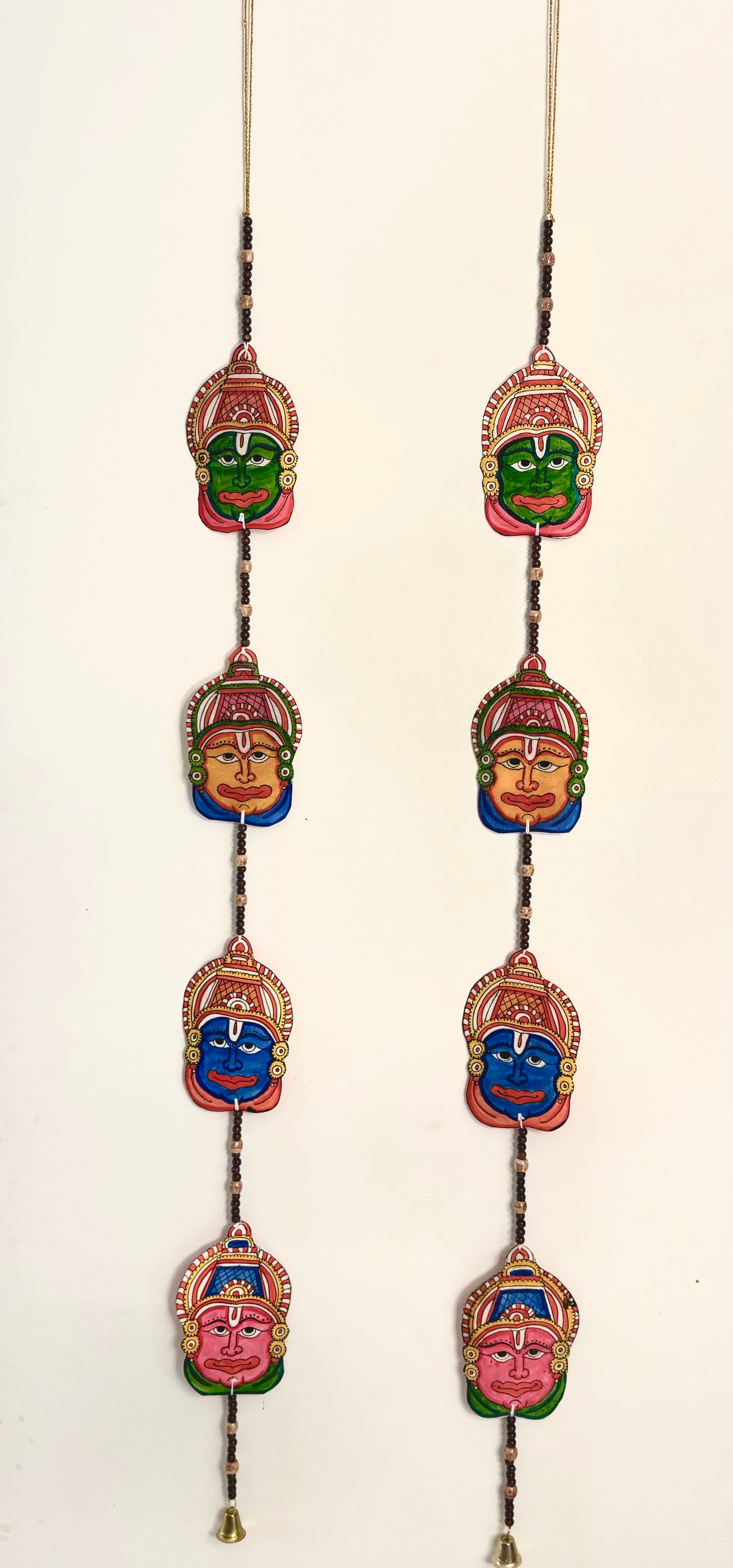 Tholu Bommalu - Kathakali - String Wall Hangings - Set of 2