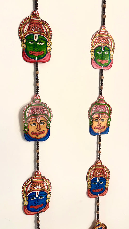 Tholu Bommalu - Kathakali - String Wall Hangings - Set of 2