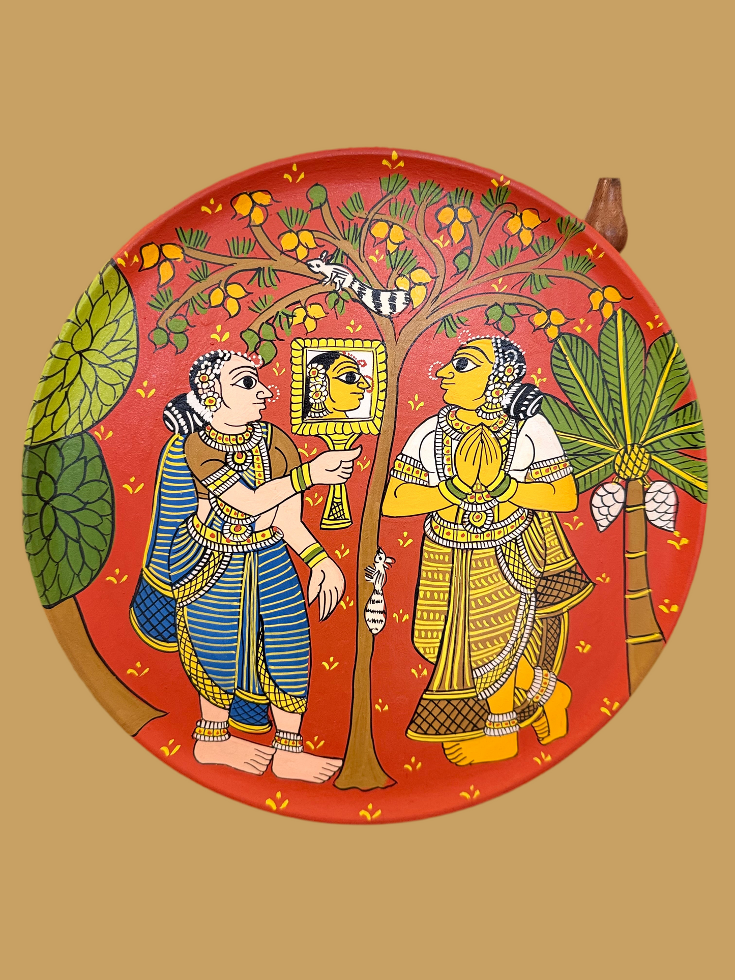 Wall Plate - Cherial - Women & Mirror