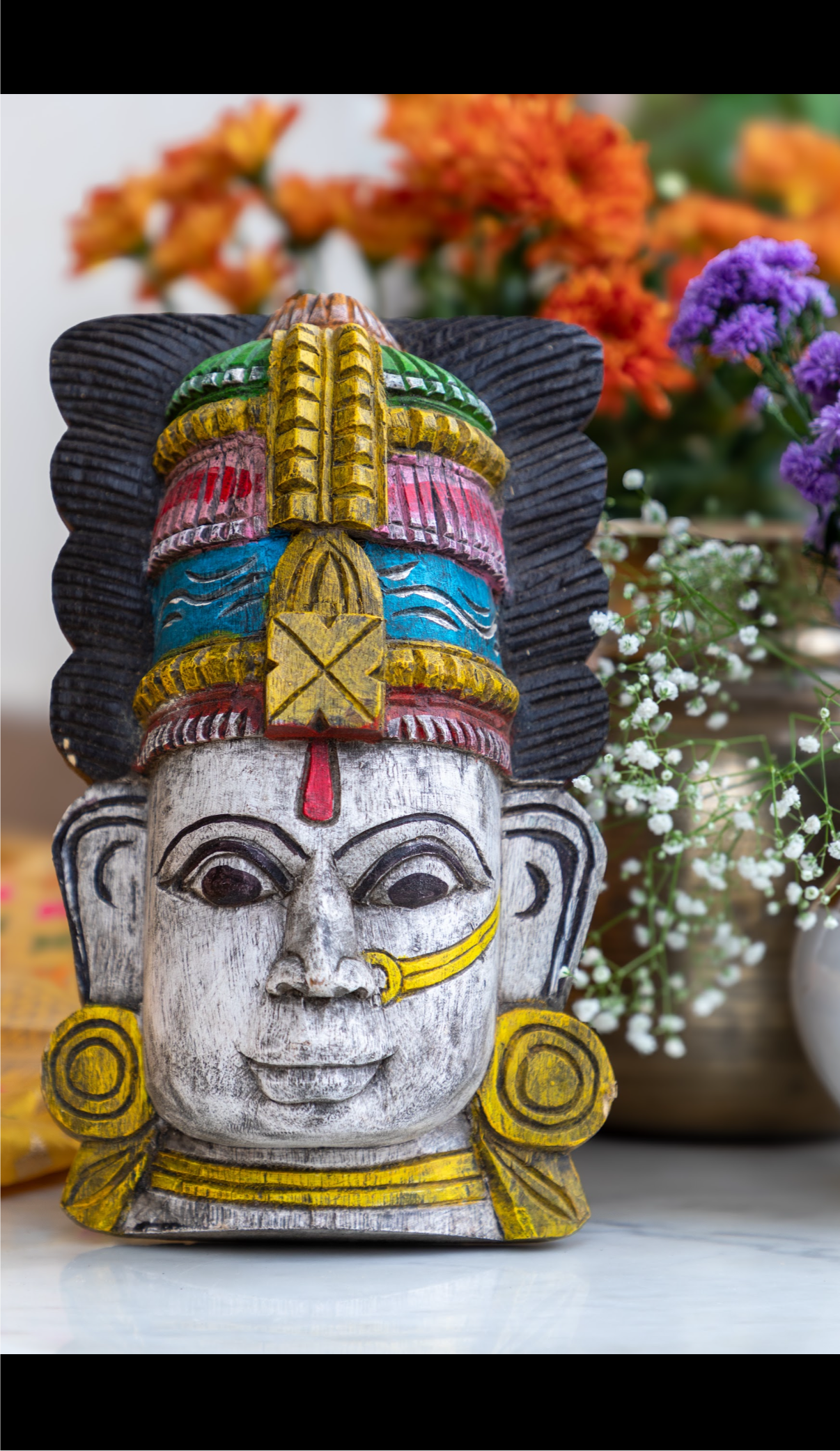 Hand Carved Wooden Mask