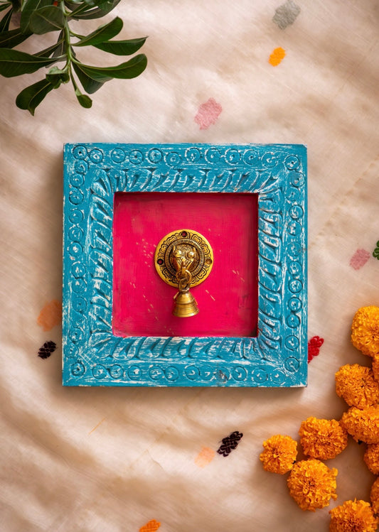 Gulabi Frame with Brass Element