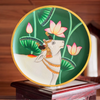 Wall Plate - Pichwai Style - Lotus & Cow
