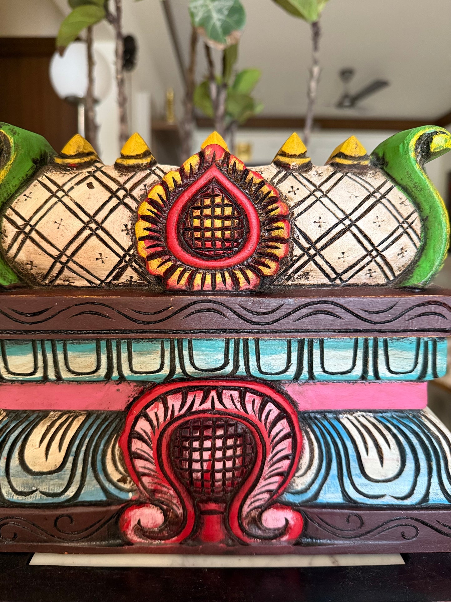 Colourful Gopuram - Hand Carved