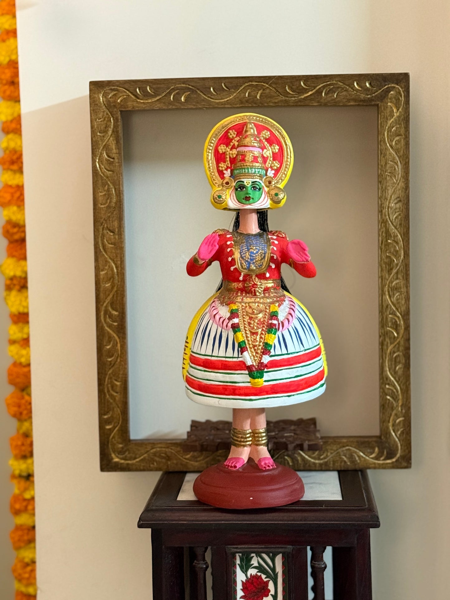 Kondapalli Doll - Adorned in a Wooden Window Shelf