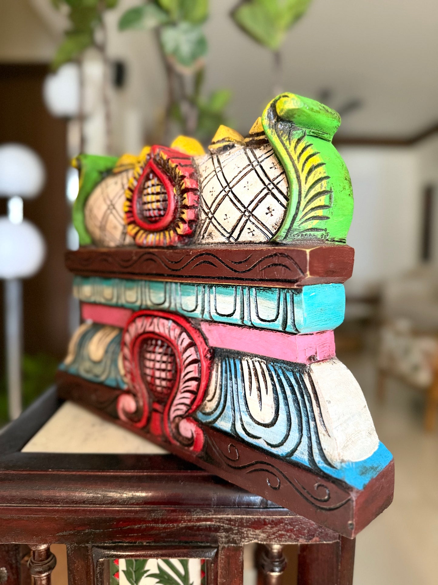 Colourful Gopuram - Hand Carved