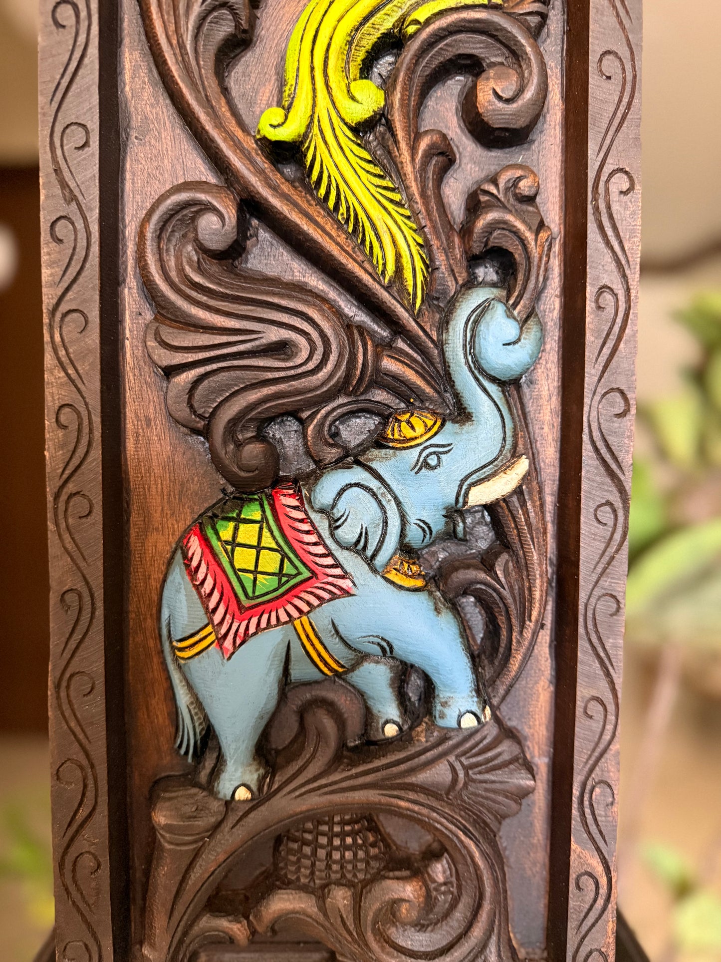 24" Carved Wooden - Wall Panel - Set of 2