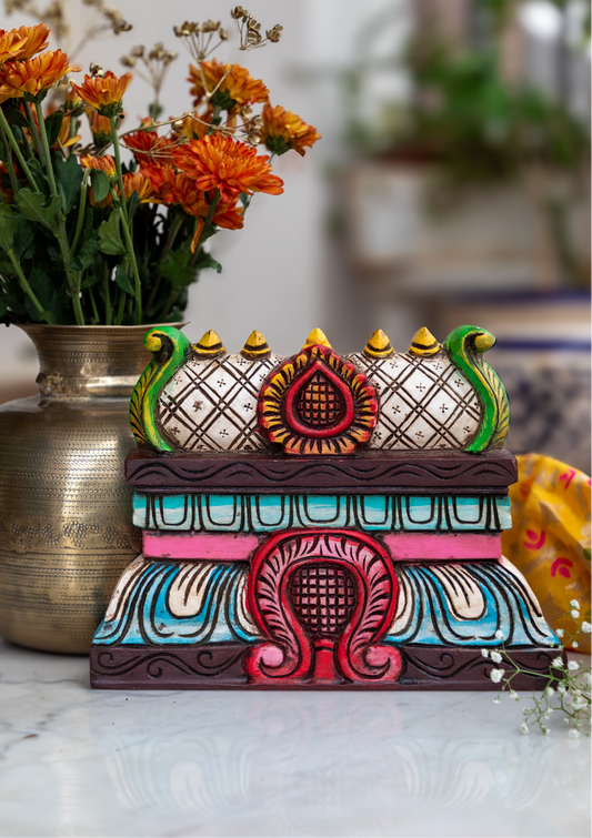 Colourful Gopuram - Hand Carved