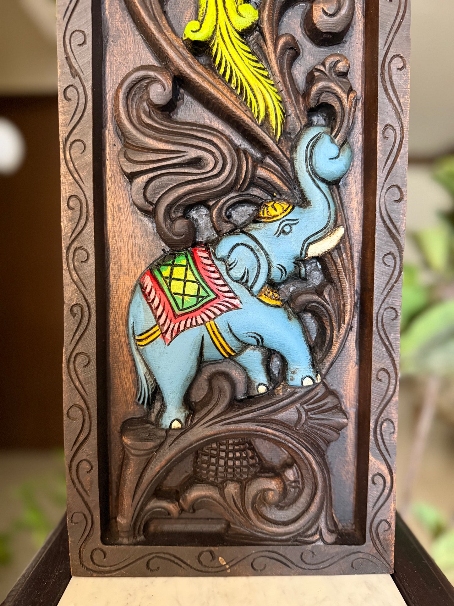 24" Carved Wooden - Wall Panel - Set of 2