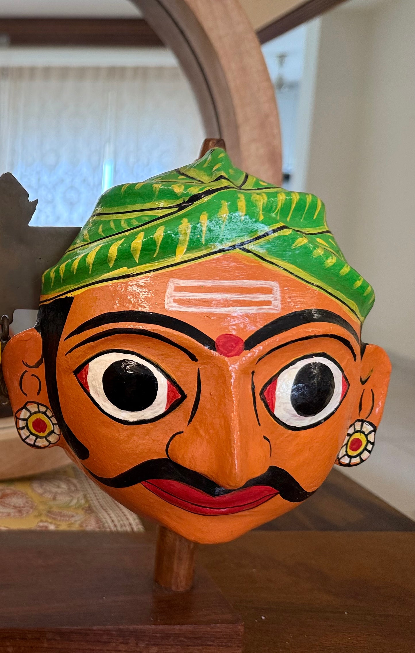 Pair of Cherial Masks - Yellow & Orange