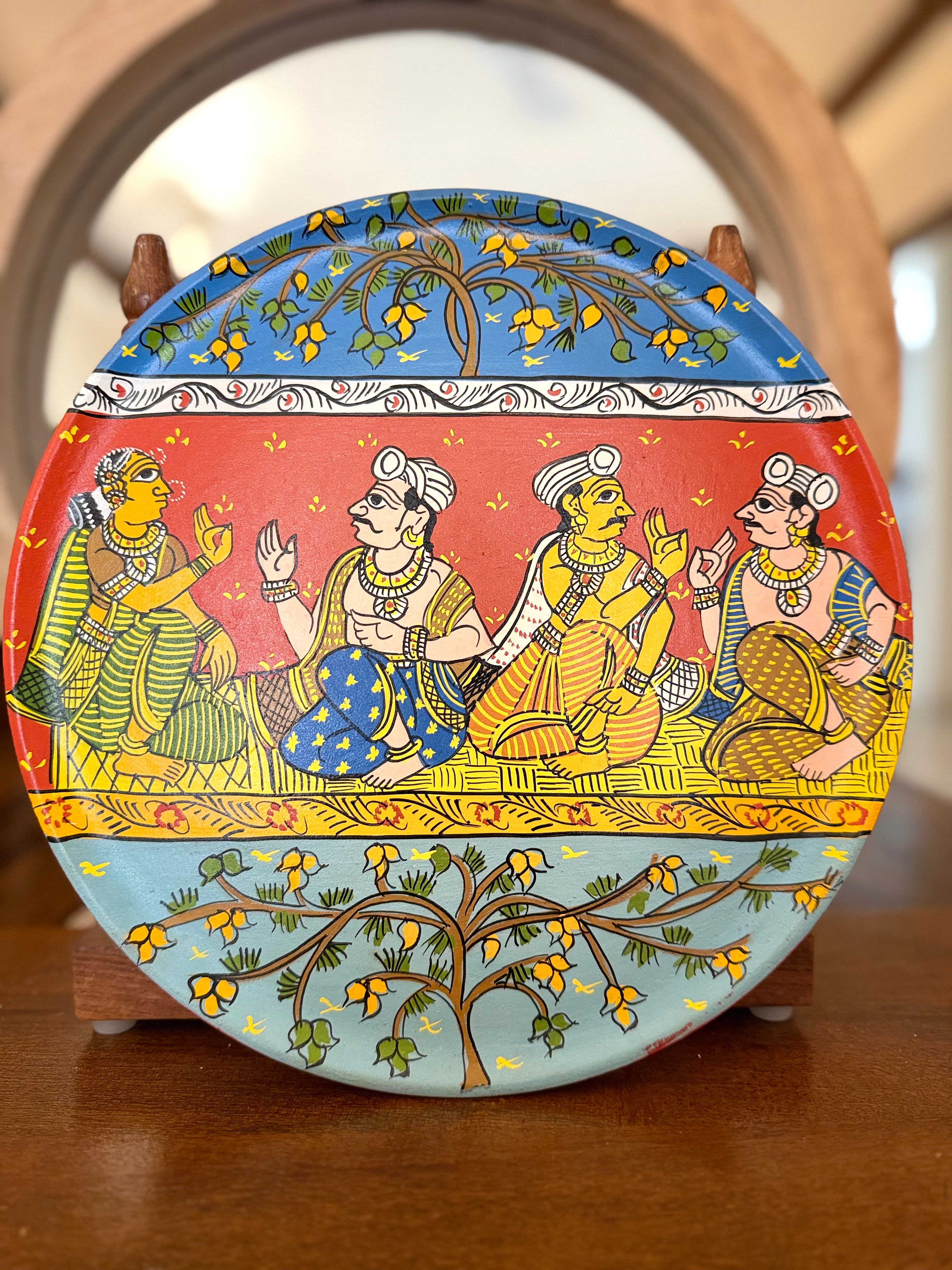 Cherial Wall Plate - Blue – BrassLotus