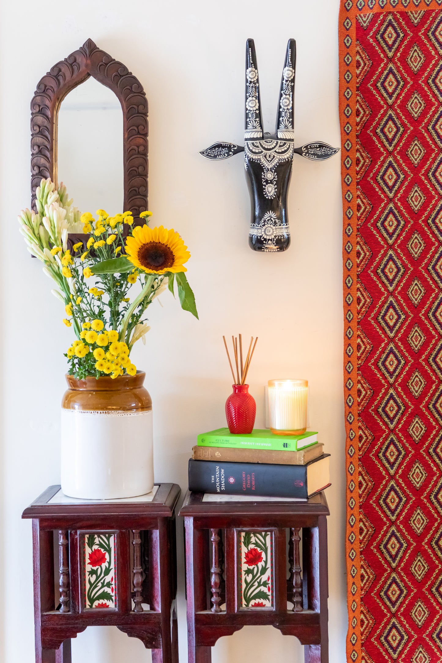 Hand Painted Cow Head - 18”