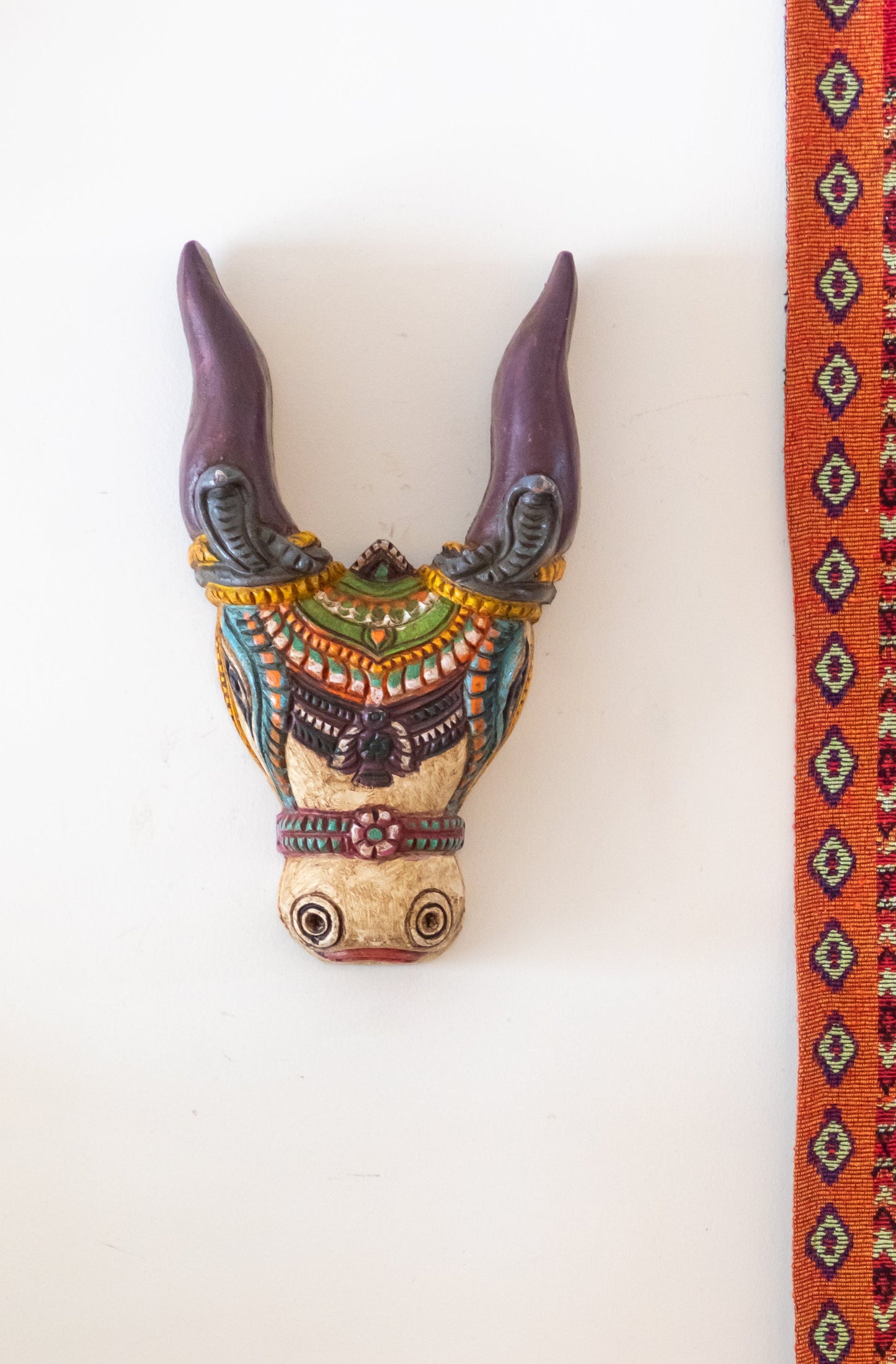 Hand Carved Cow Head - 15”